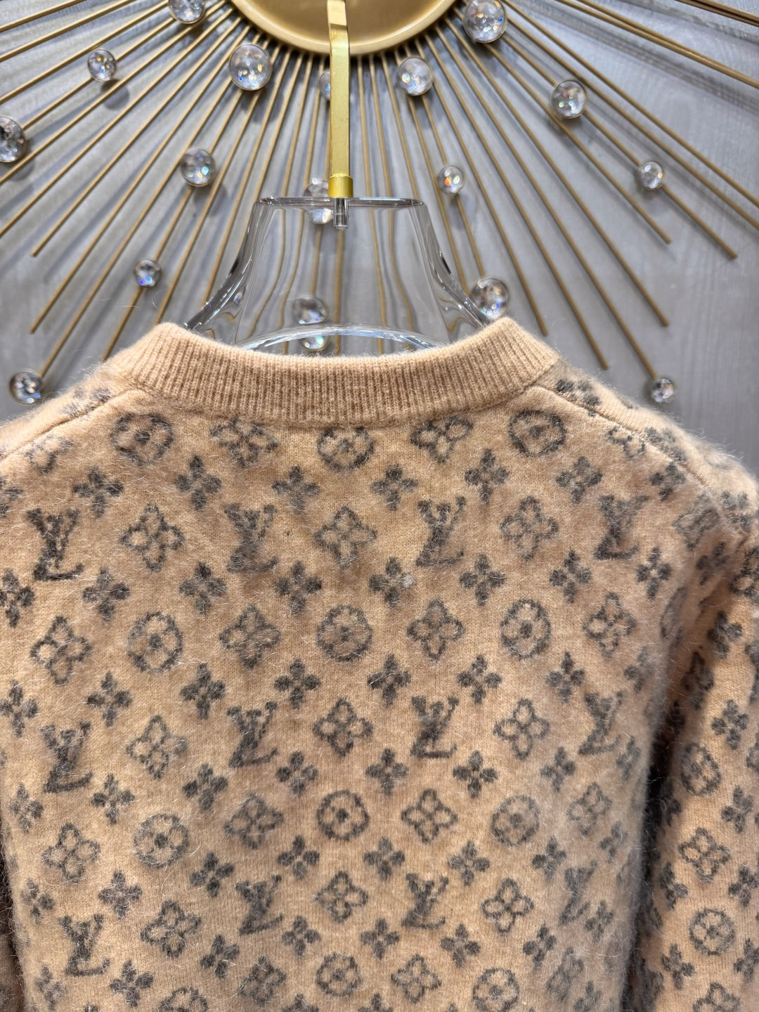 Lov 25fw monogram brushed knit cardigan