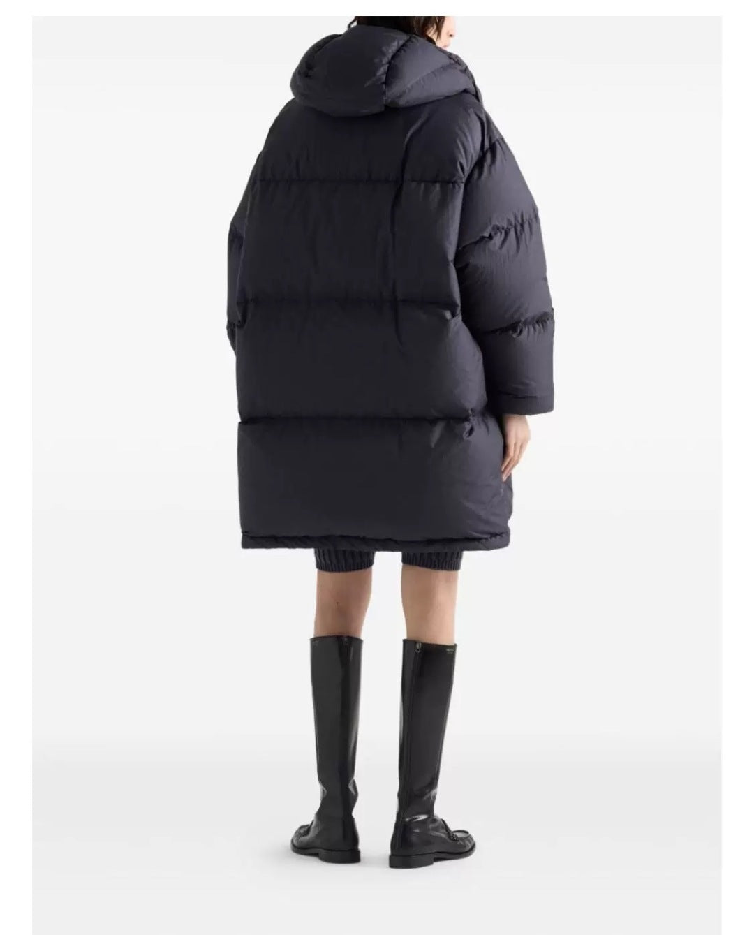 Pra 25fw Dark blue mid-length down jacket