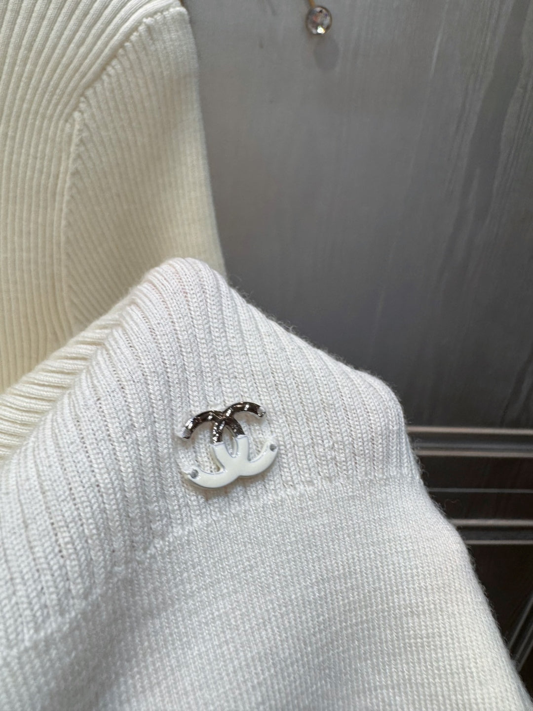 Cha 25fw Bow Knit Sweater