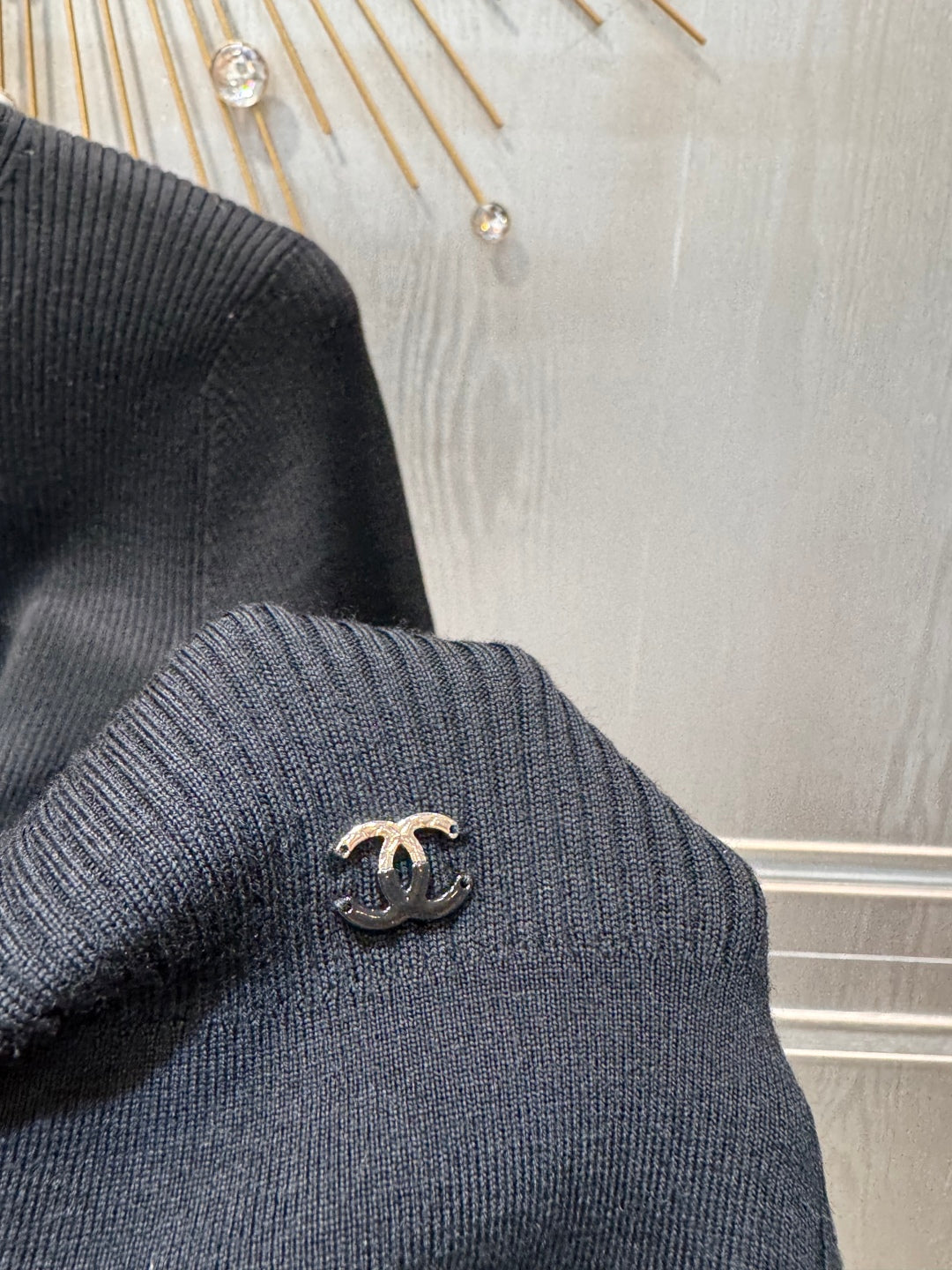 Cha 25fw Bow Knit Sweater