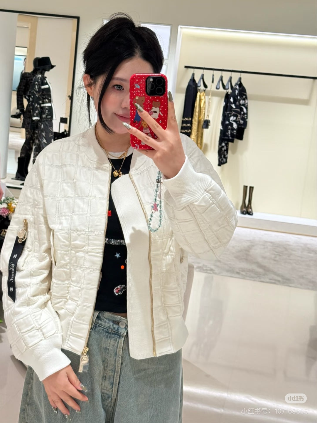 Cha 25fw white jacket