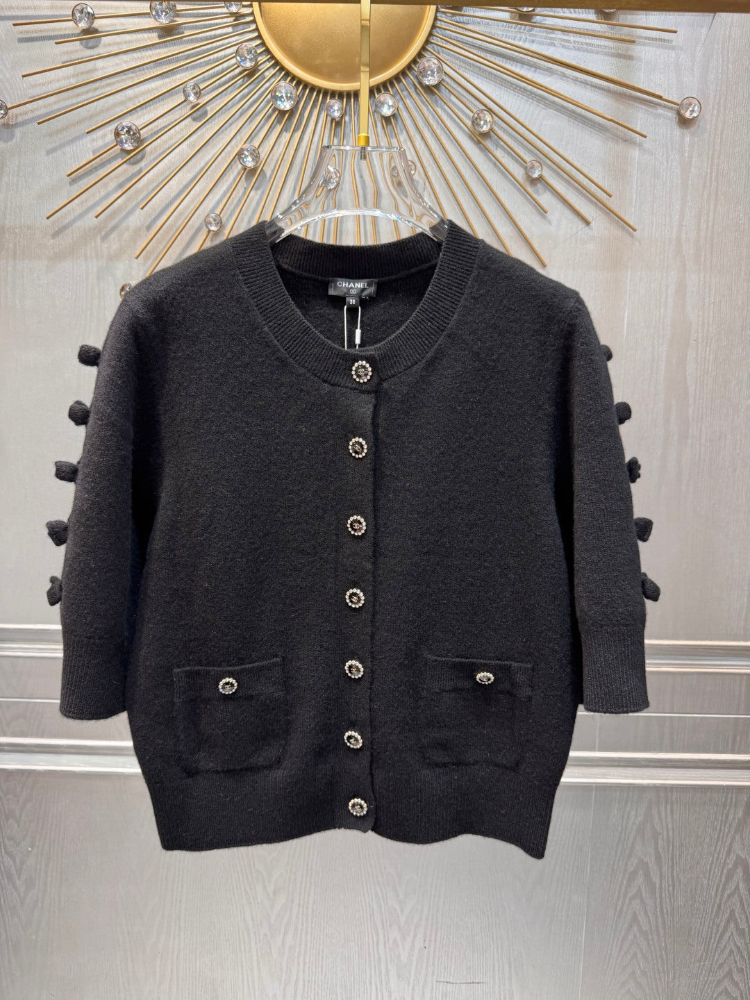 Cha 25fw Bow Knit Sweater