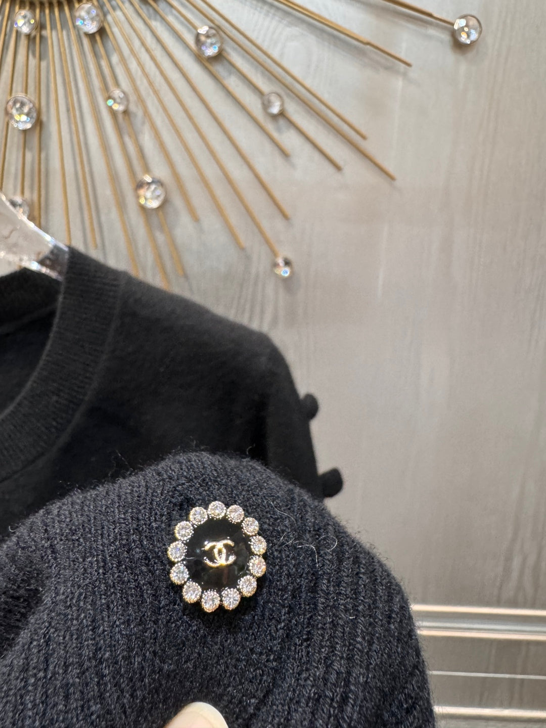 Cha 25fw Bow Knit Sweater