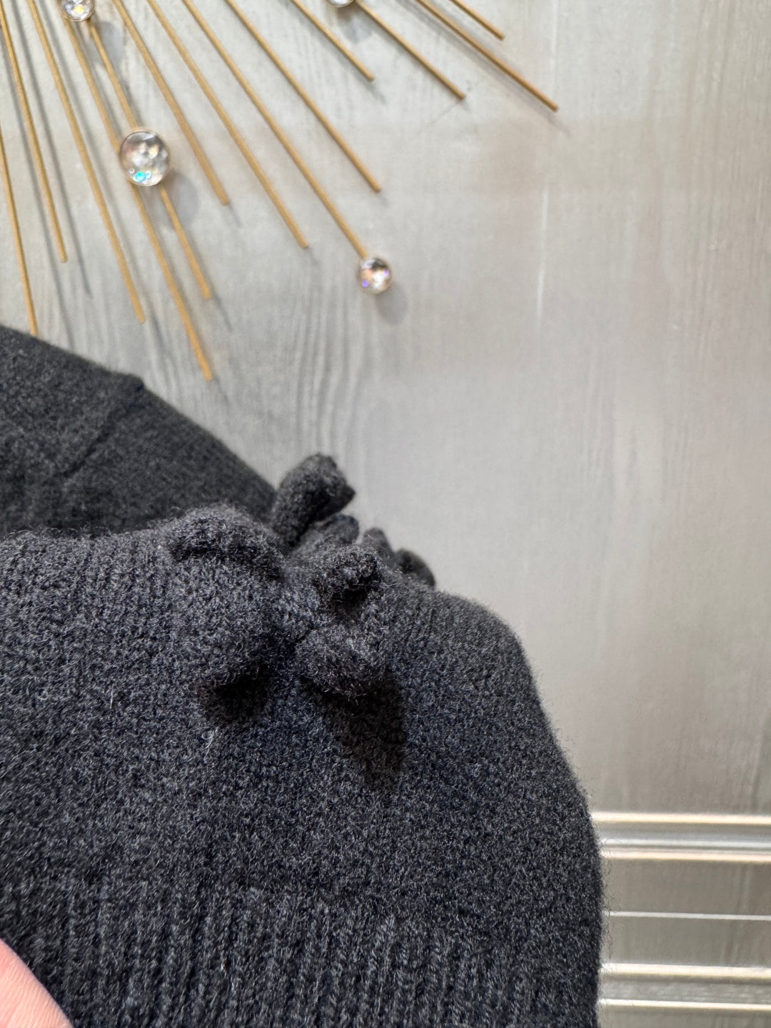 Cha 25fw Bow Knit Sweater