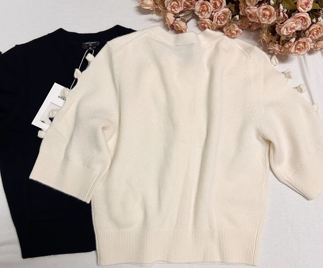 Cha 25fw Bow Knit Sweater