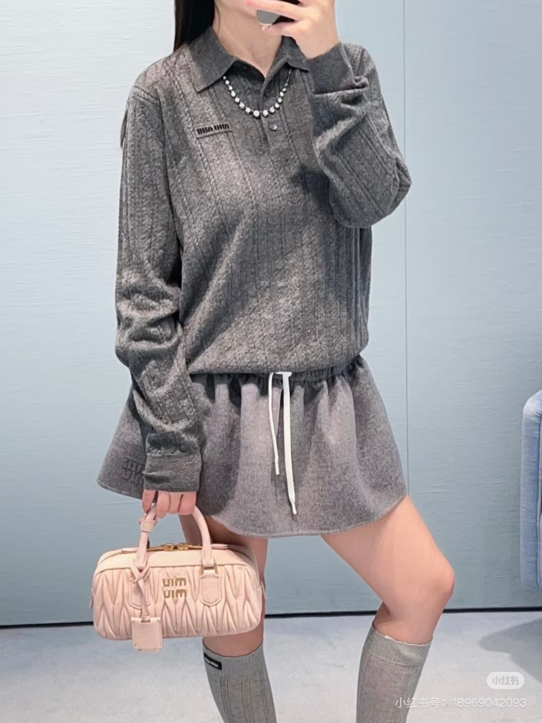 Mu 25fw Grey wool suit