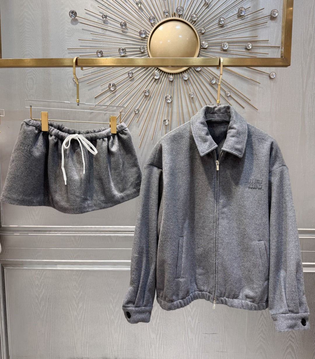 Mu 25fw Grey wool suit