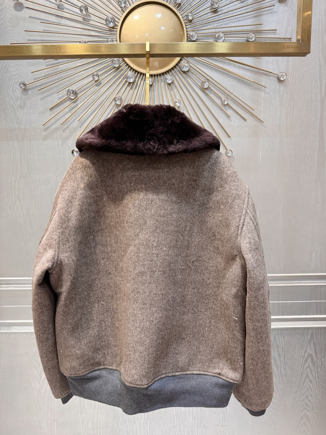 Mu 25fw Brown wool coat