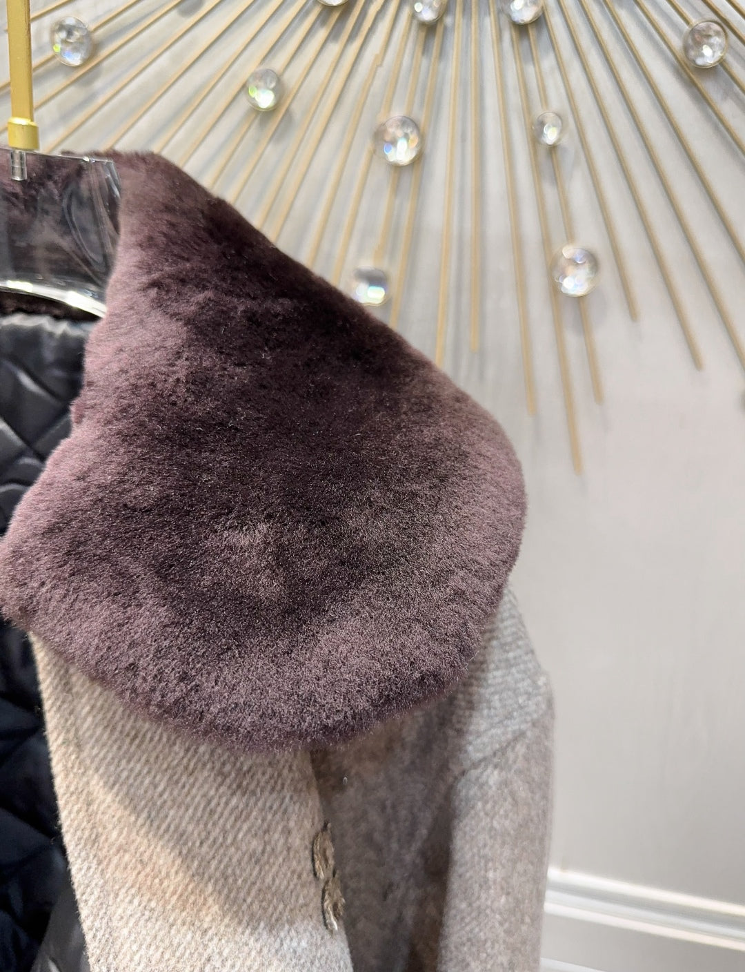 Mu 25fw Brown wool coat