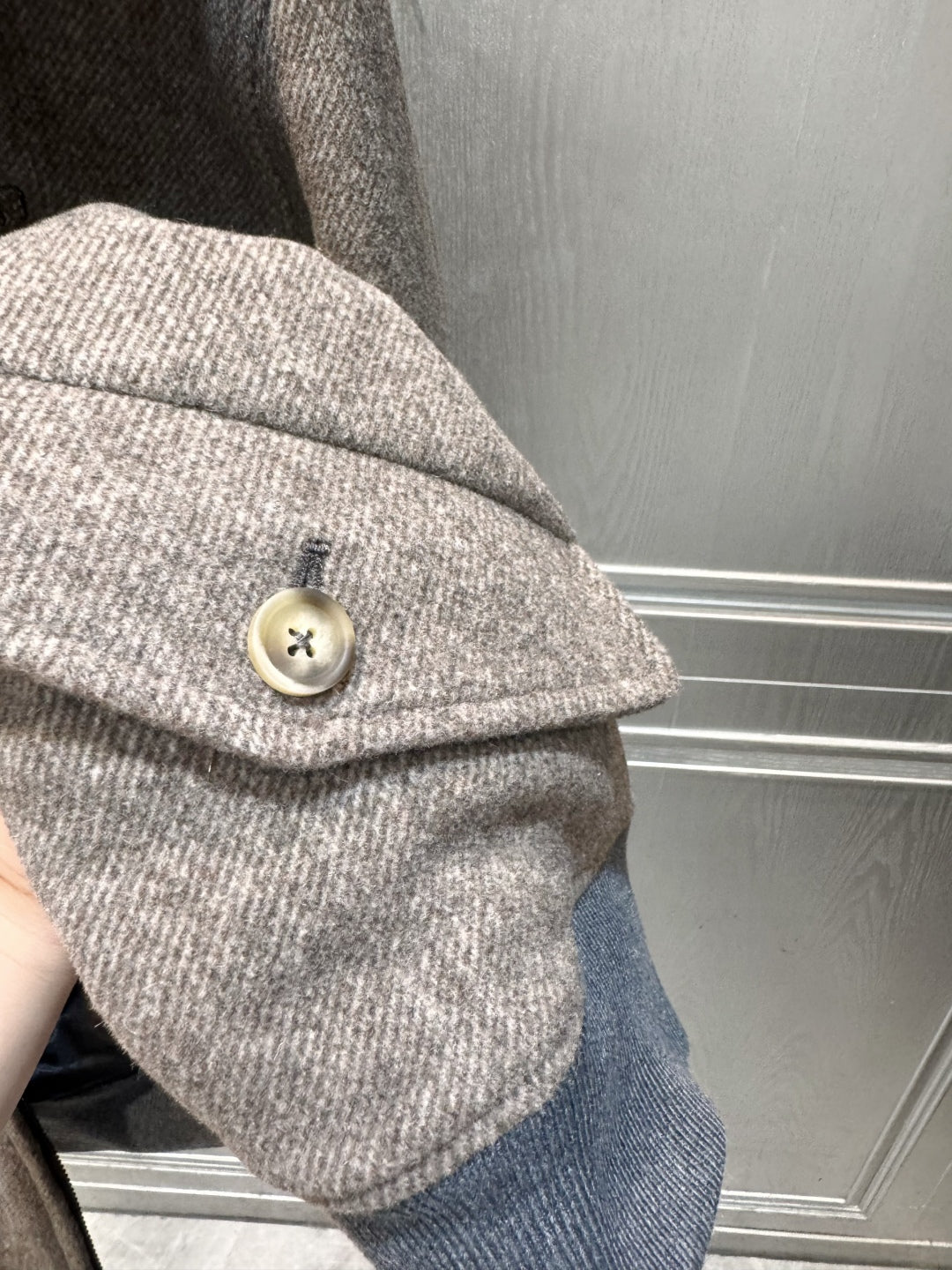 Mu 25fw Brown wool coat