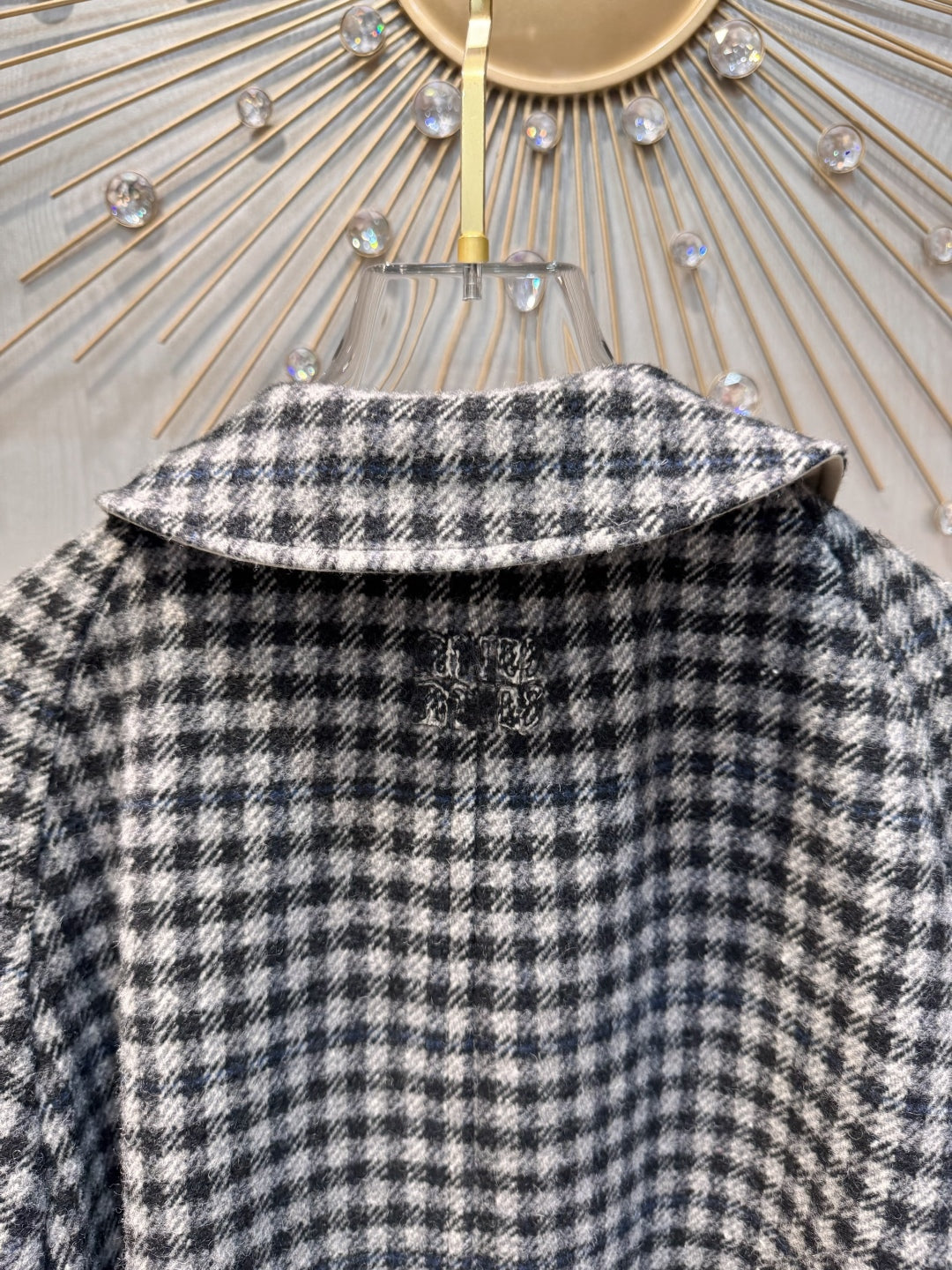 Mu 25fw Khaki reversible trench coat