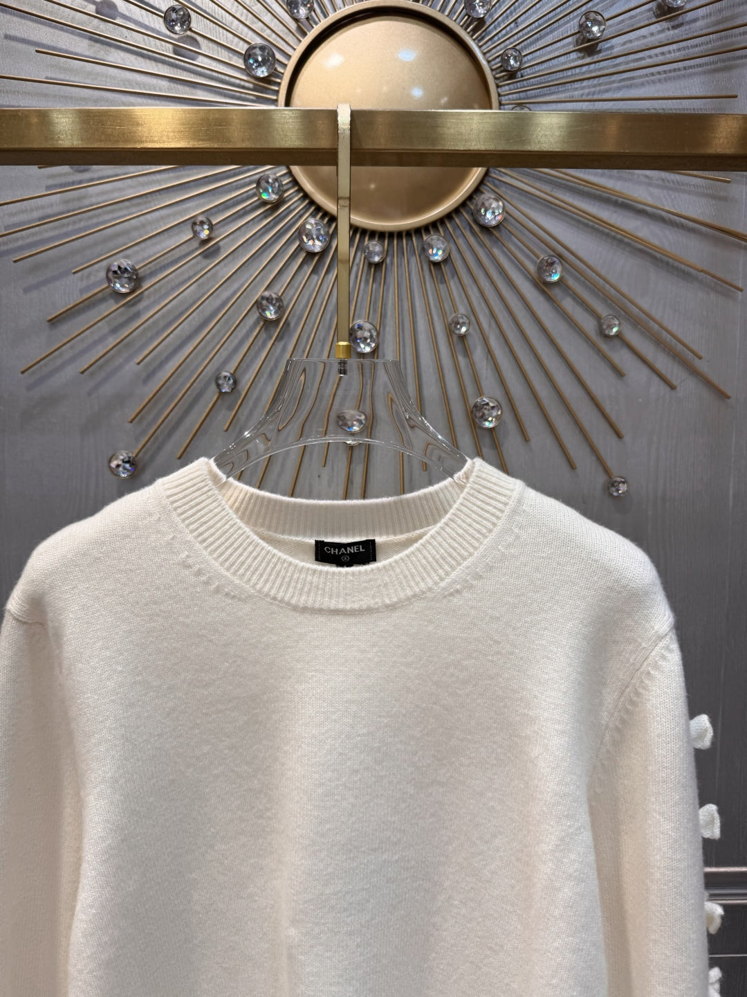 Cha 25fw White cashmere sweater