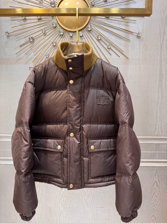 Cel 25fw Brown down jacket