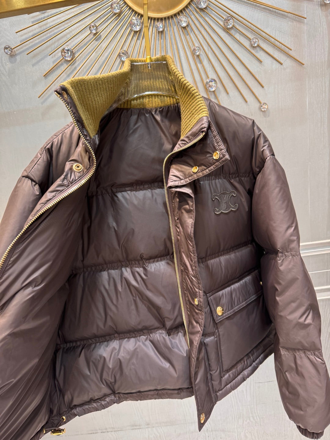 Cel 25fw Brown down jacket