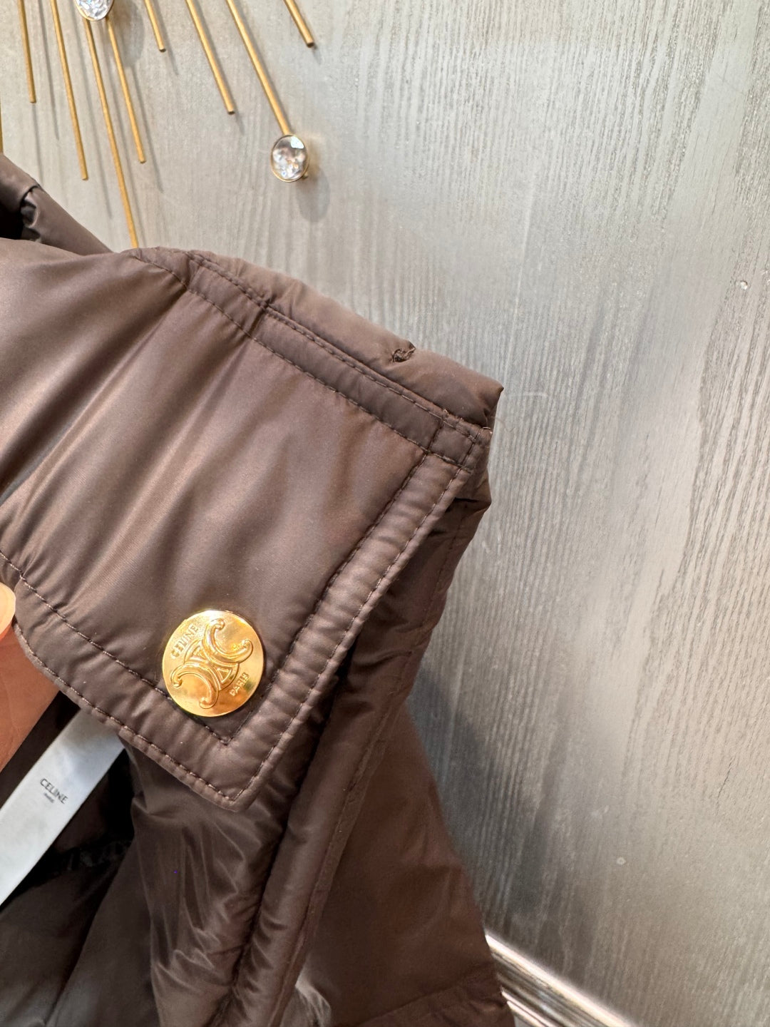 Cel 25fw Brown down jacket