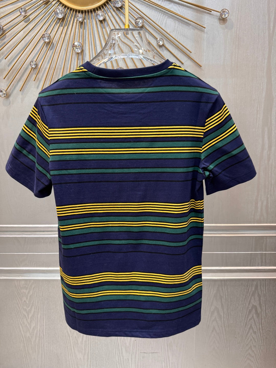Mu 25fw Striped short sleeved T-shirt