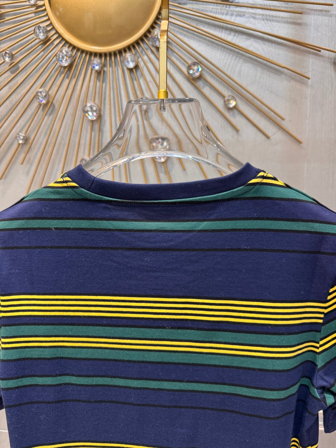 Mu 25fw Striped short sleeved T-shirt