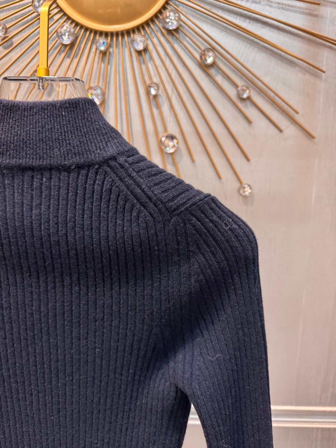 Mu 25fw Cashmere knitted cardigan