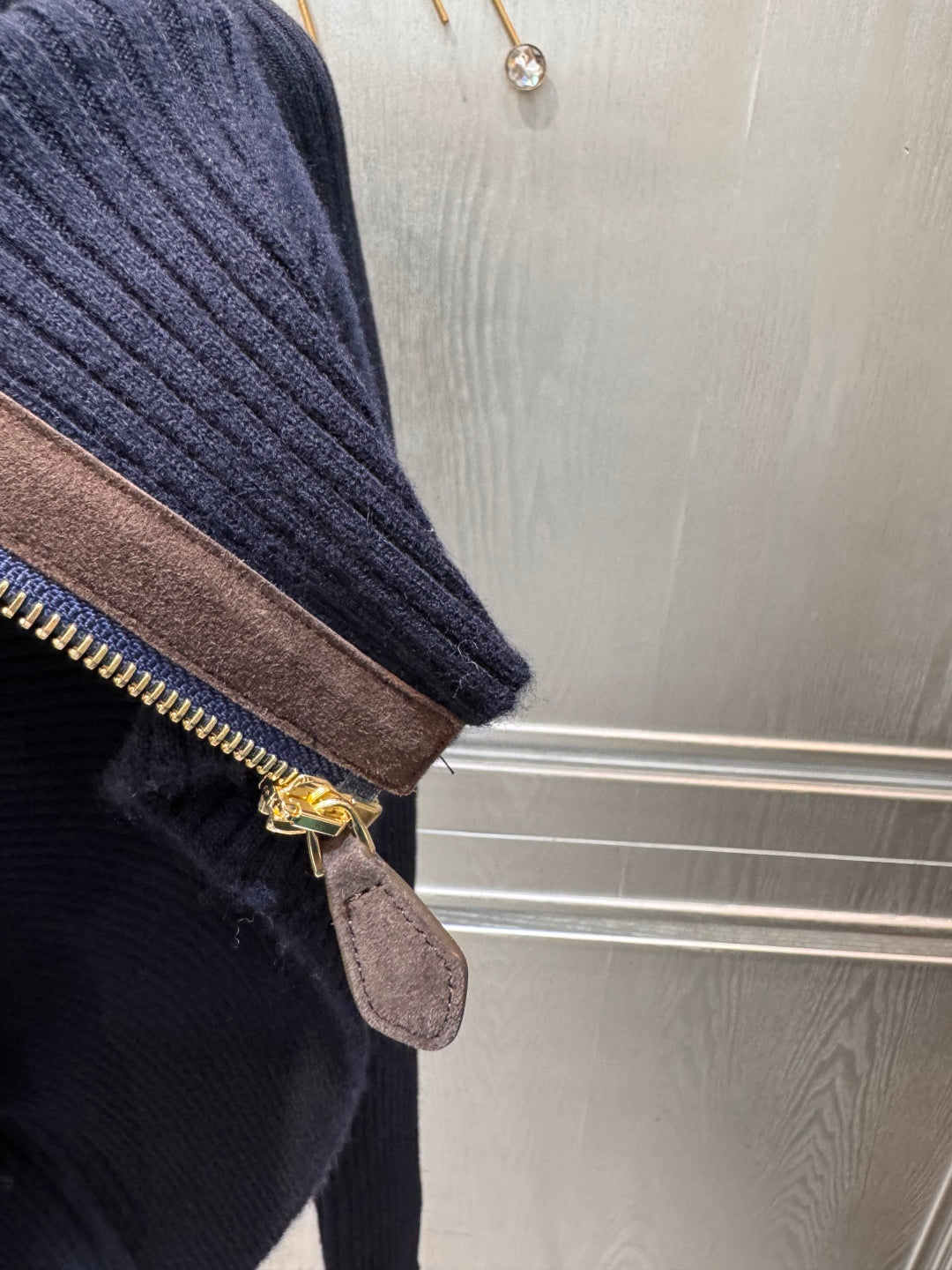 Mu 25fw Cashmere knitted cardigan