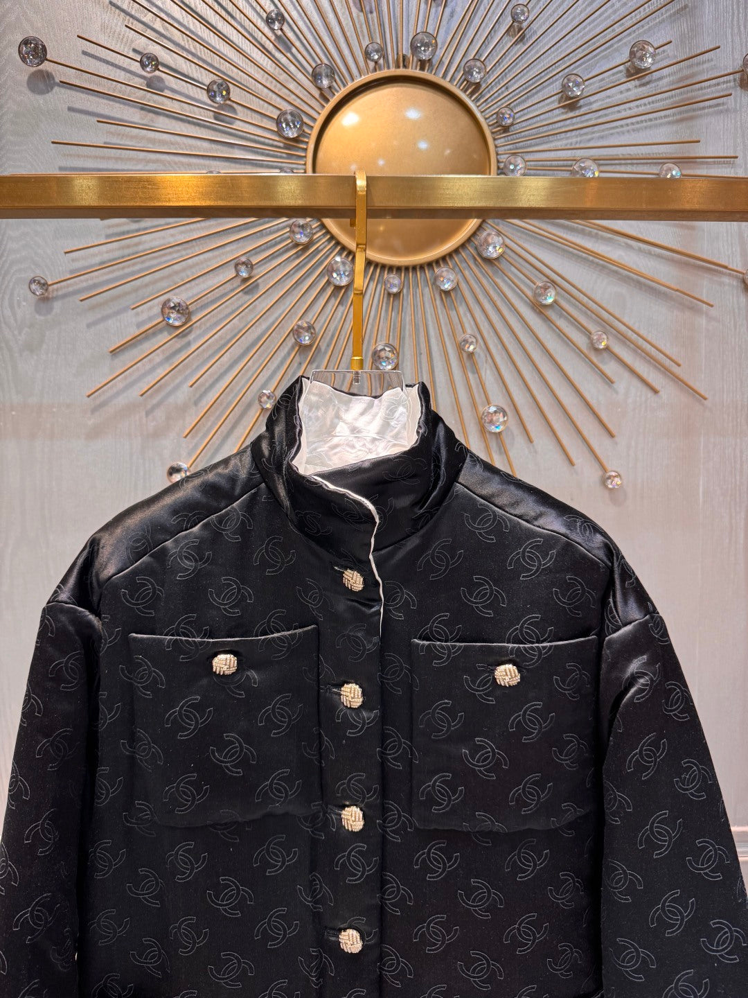 Cha 25fw Vintage silk cotton jacket