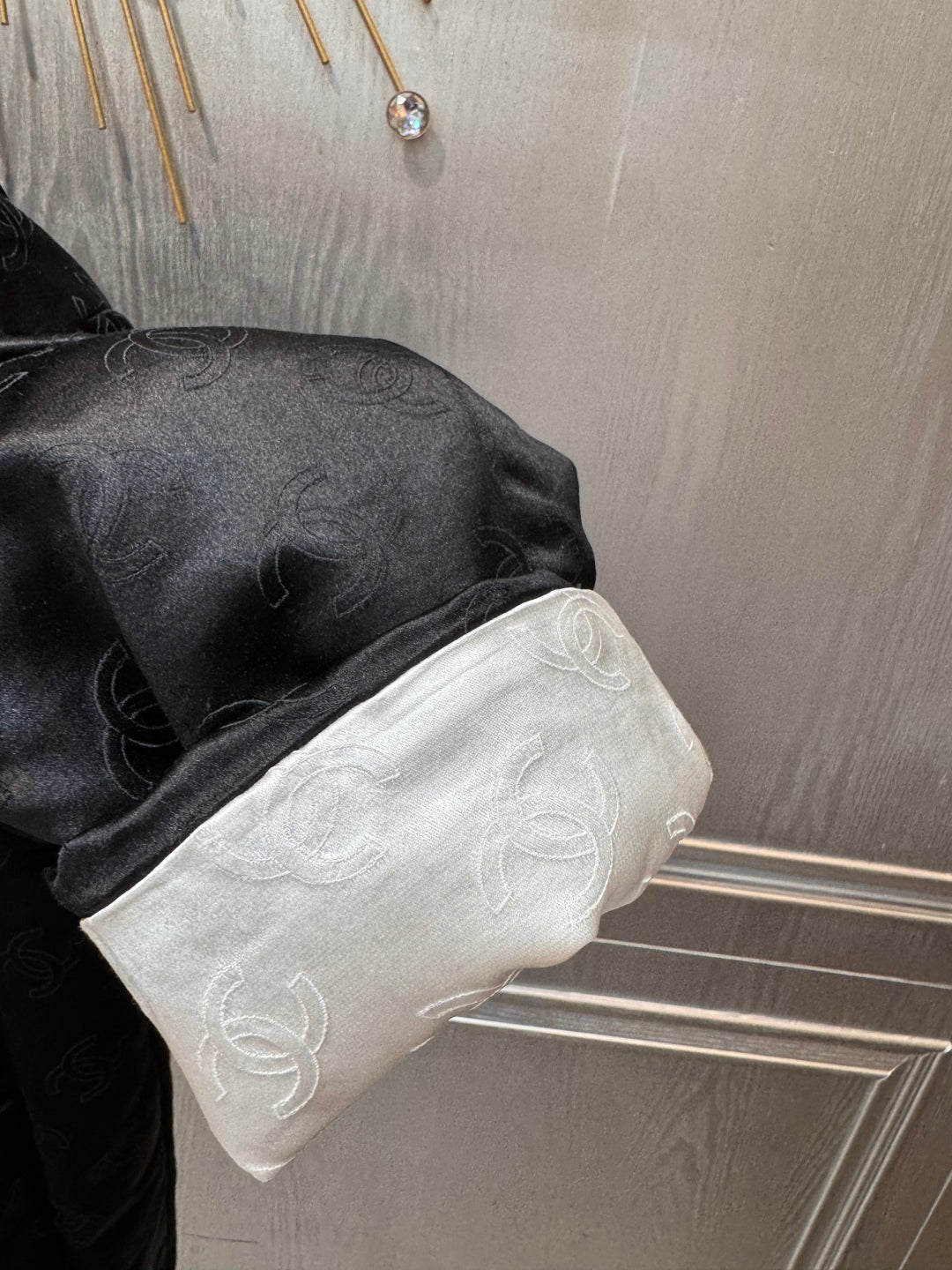 Cha 25fw Vintage silk cotton jacket