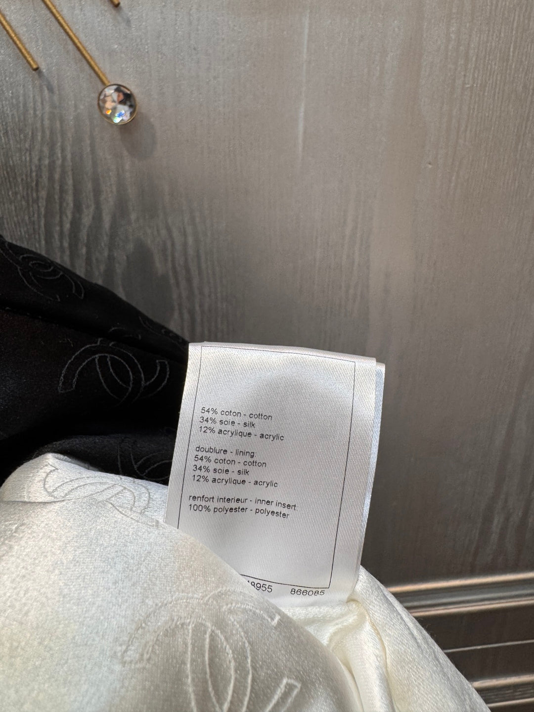 Cha 25fw Vintage silk cotton jacket