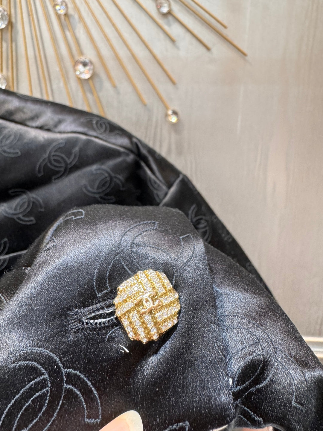 Cha 25fw Vintage silk cotton jacket