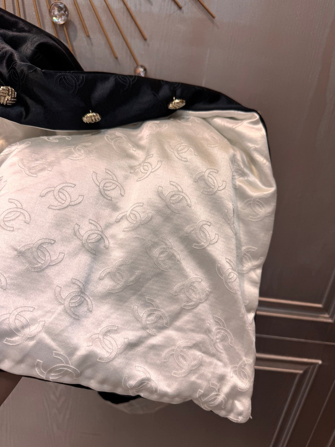 Cha 25fw Vintage silk cotton jacket