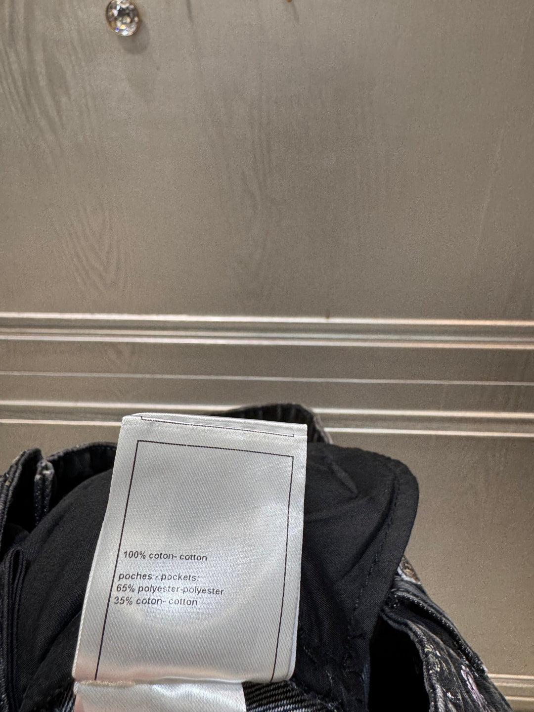 Cha 25fw Denim printed shorts