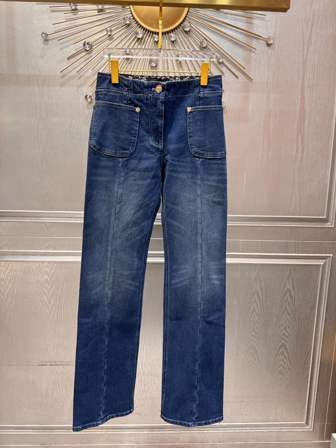 Cha 25fw Retro straight leg jeans