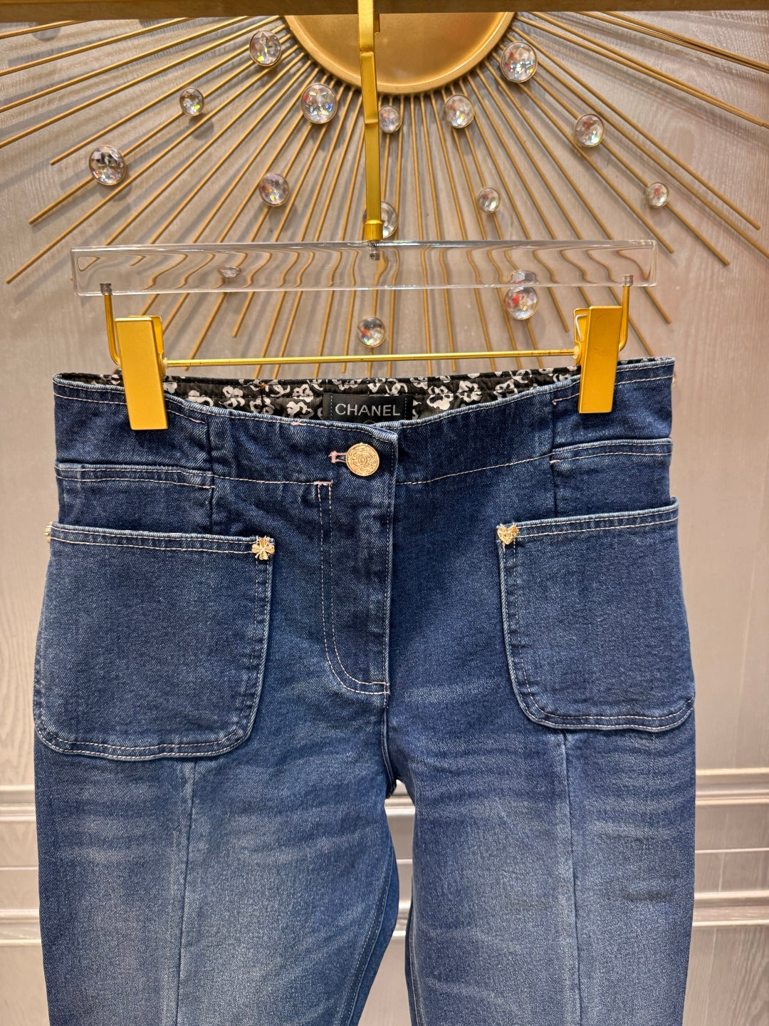 Cha 25fw Retro straight leg jeans