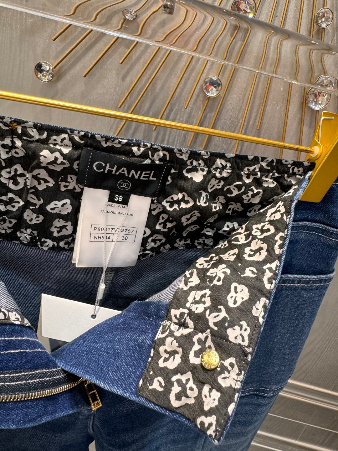 Cha 25fw Retro straight leg jeans