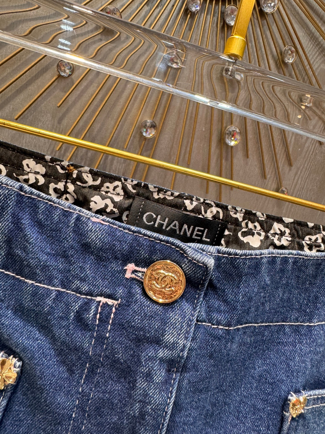 Cha 25fw Retro straight leg jeans