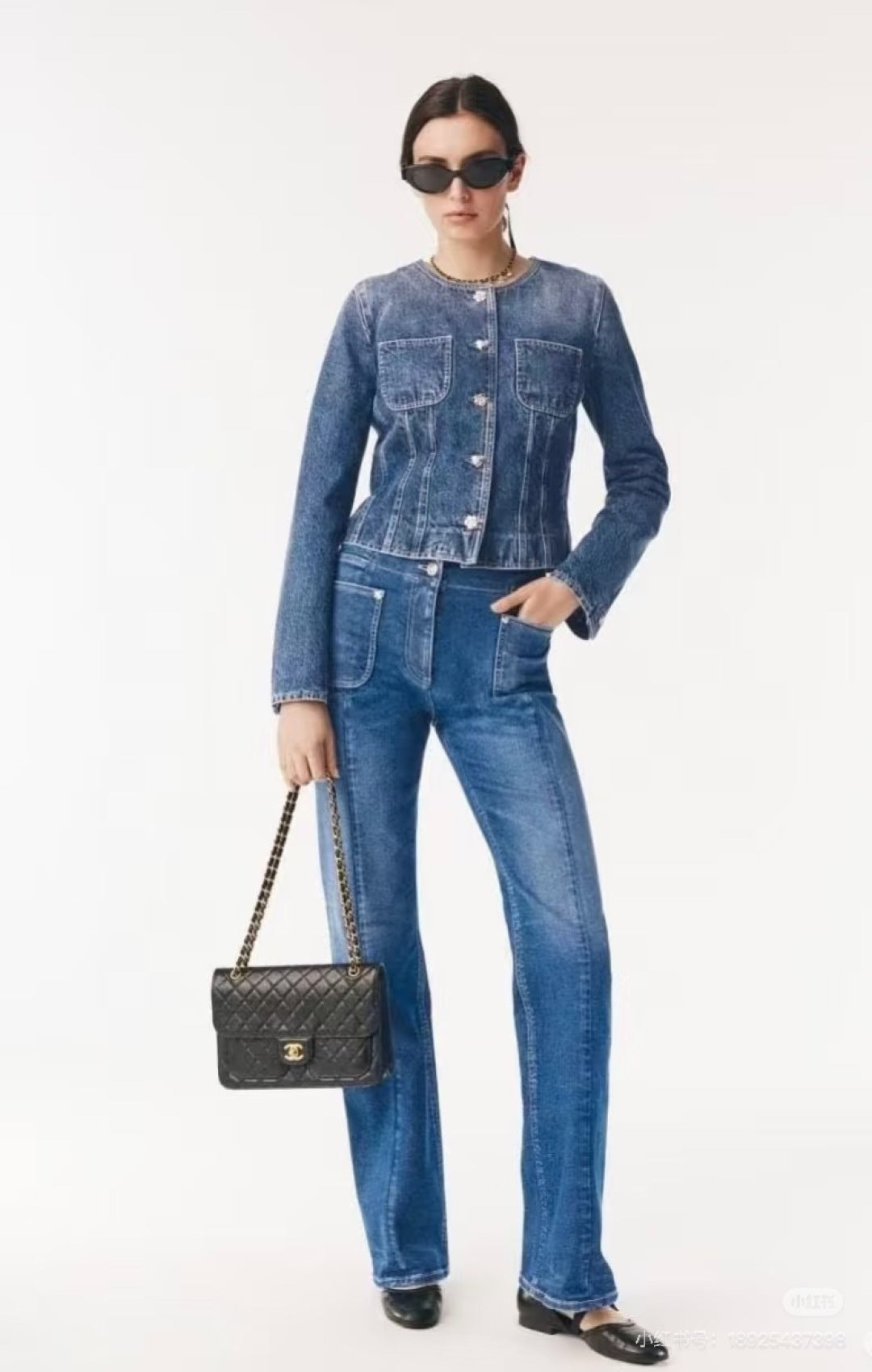 Cha 25fw Retro straight leg jeans