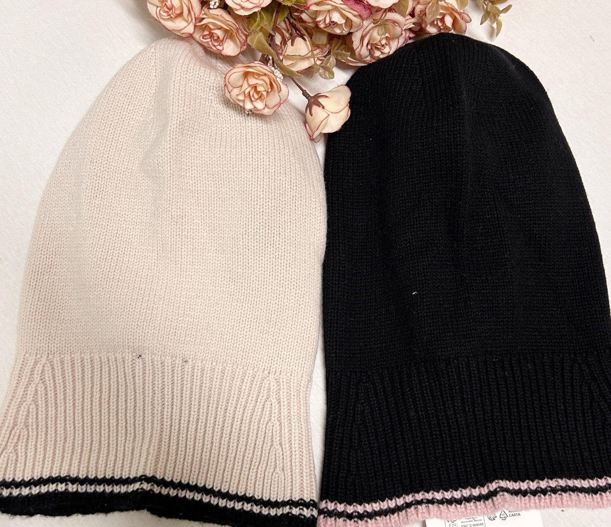 Cha 25fw Knitted cashmere hat