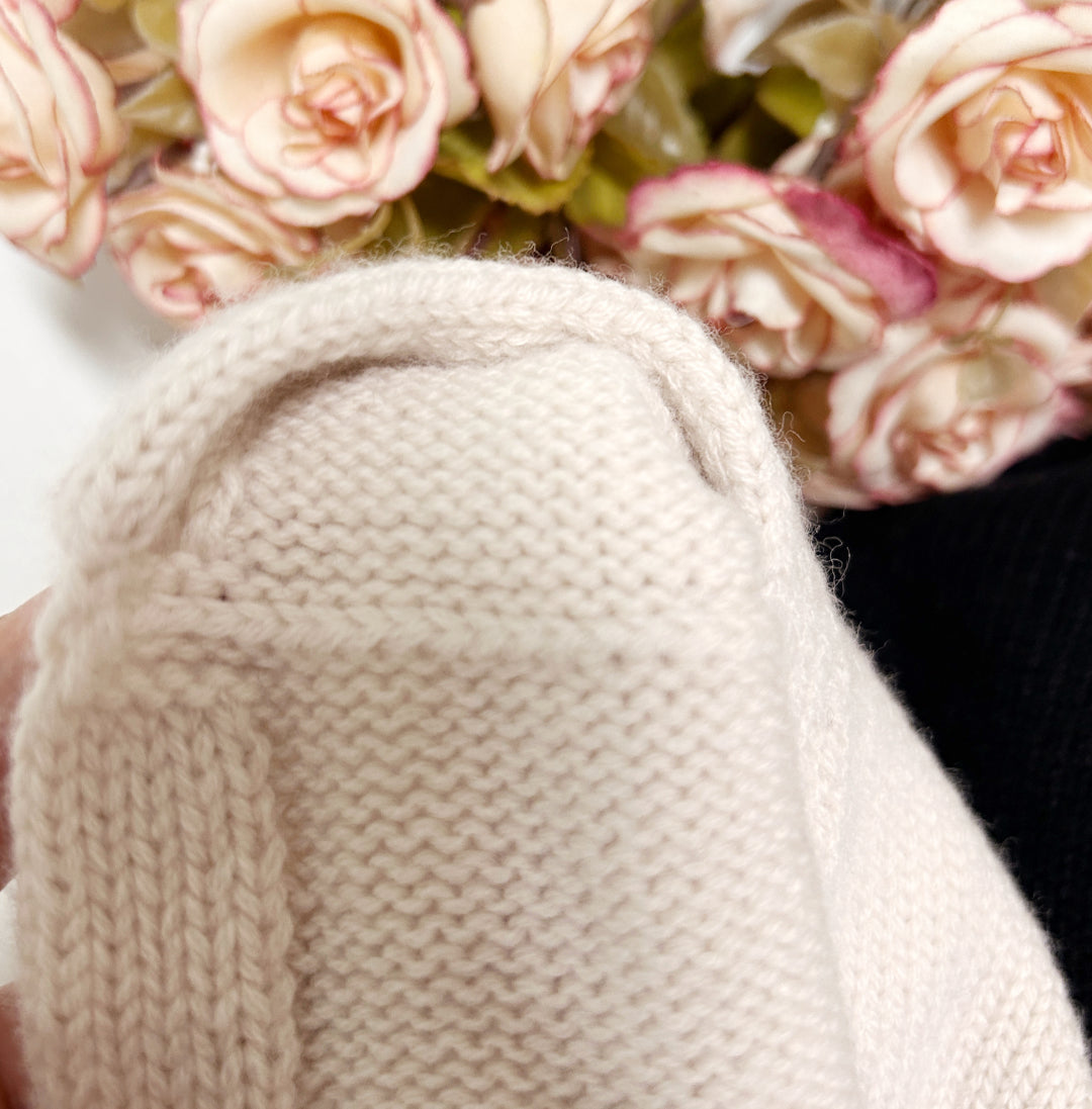 Cha 25fw Knitted cashmere hat