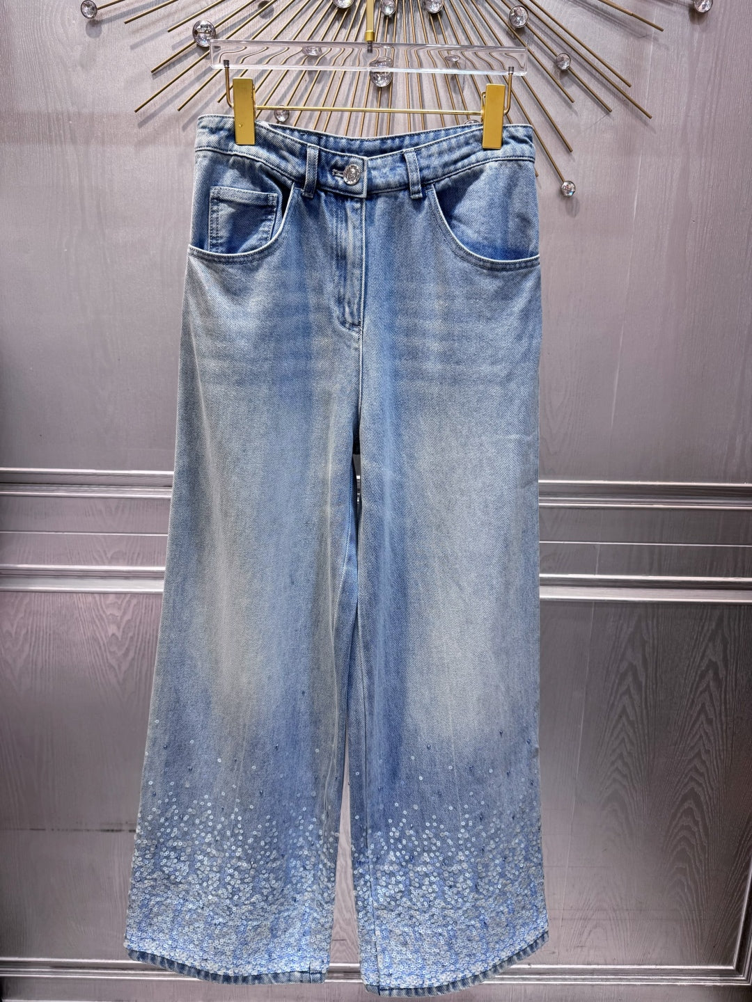 Cha 25fw Blue pearl jeans