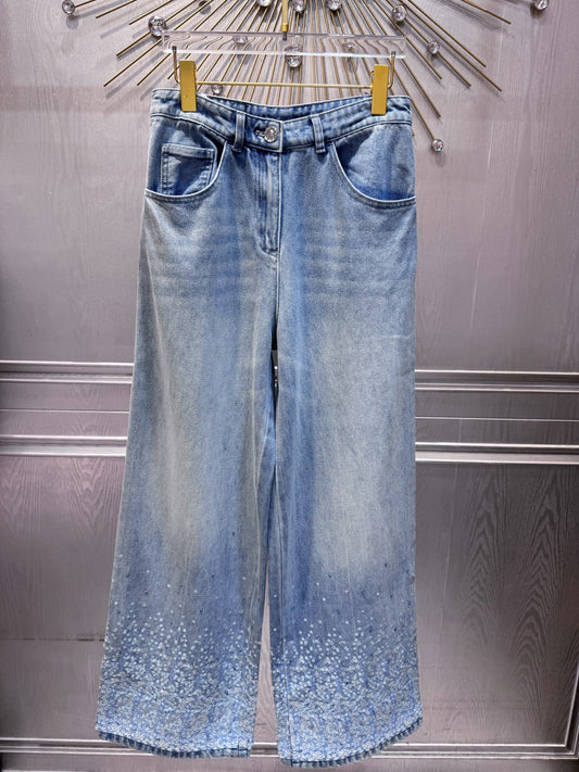 Cha 25fw Blue pearl jeans