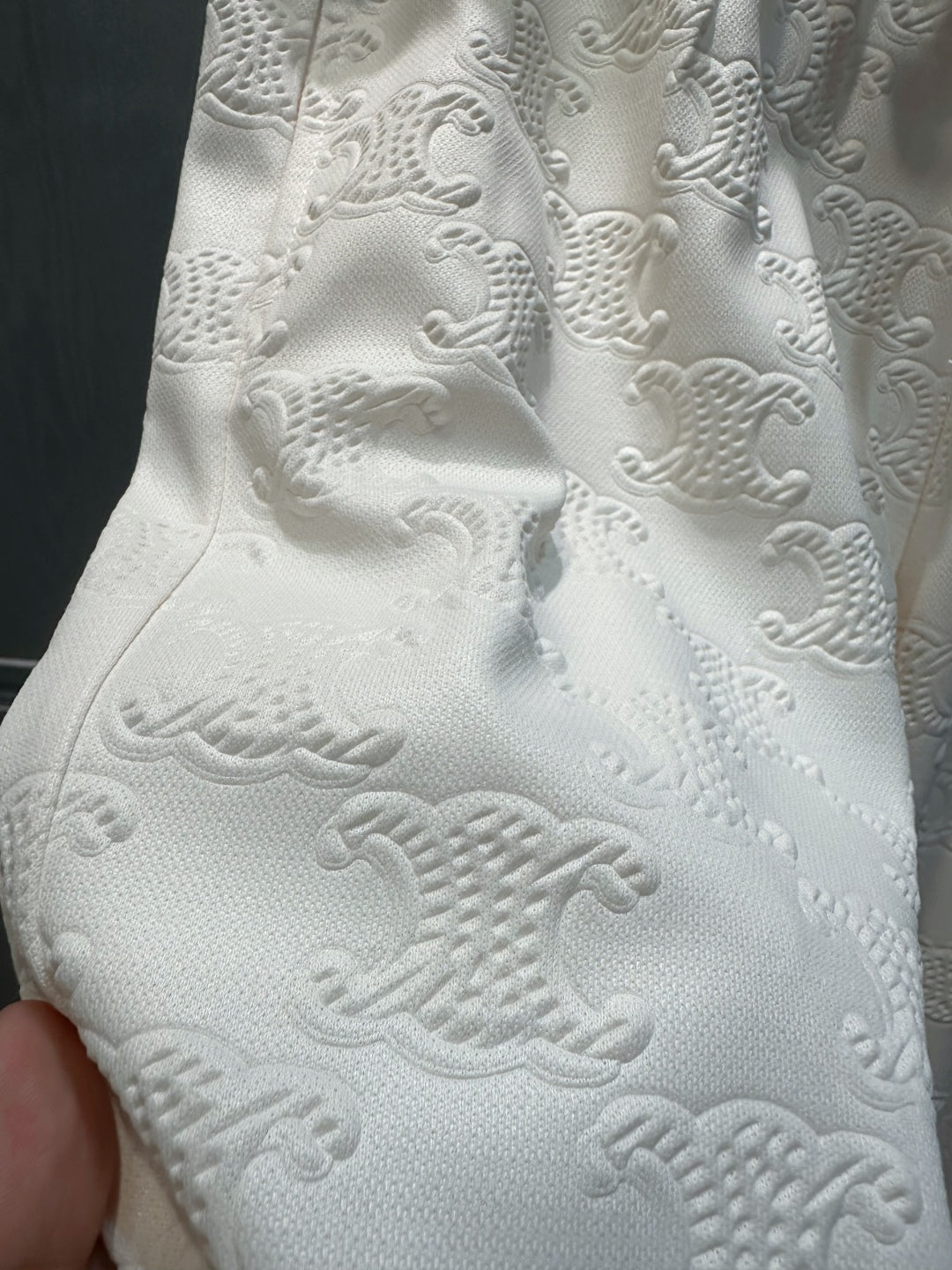 Cel 25fw White wide leg pants