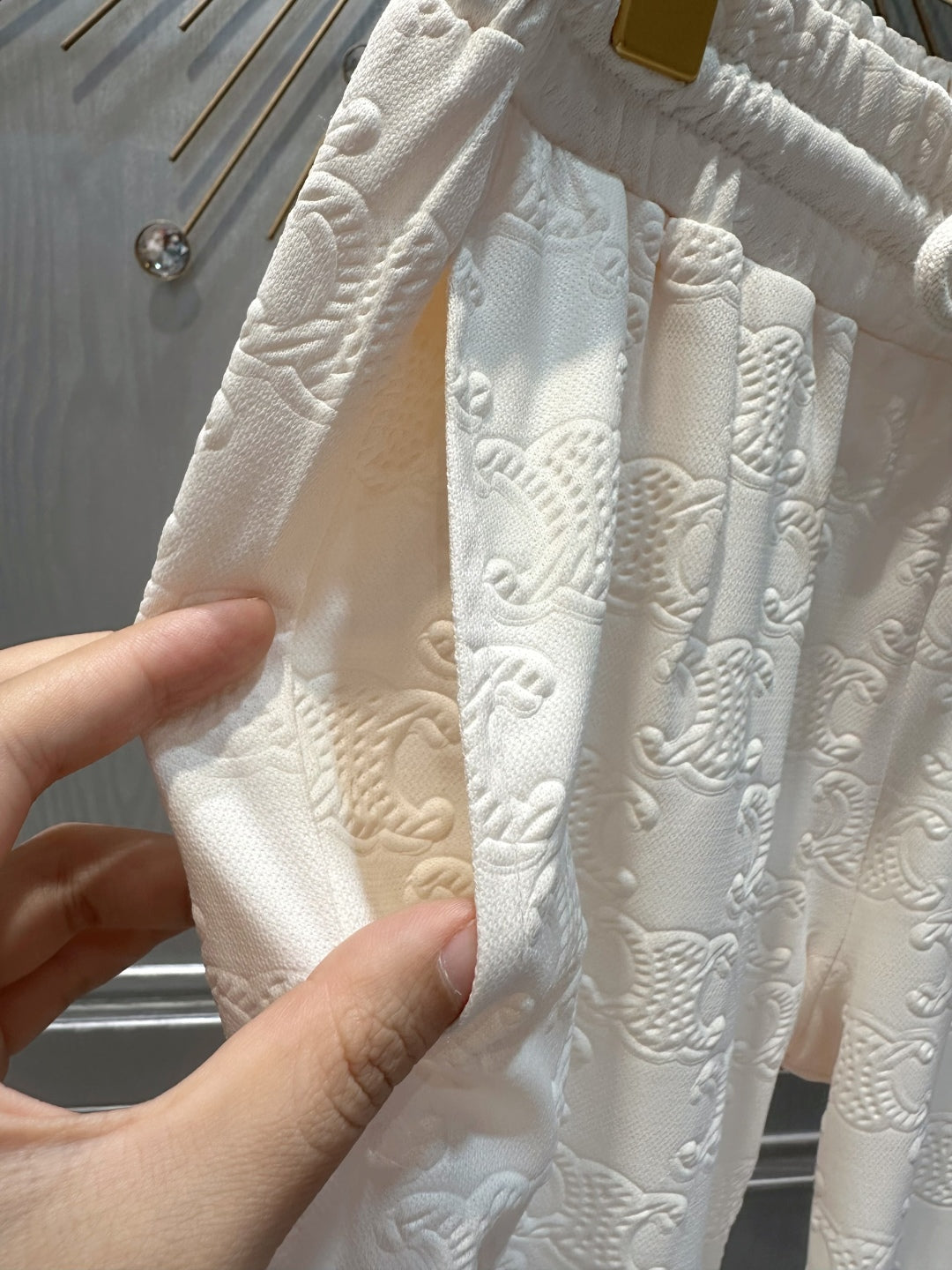 Cel 25fw White wide leg pants