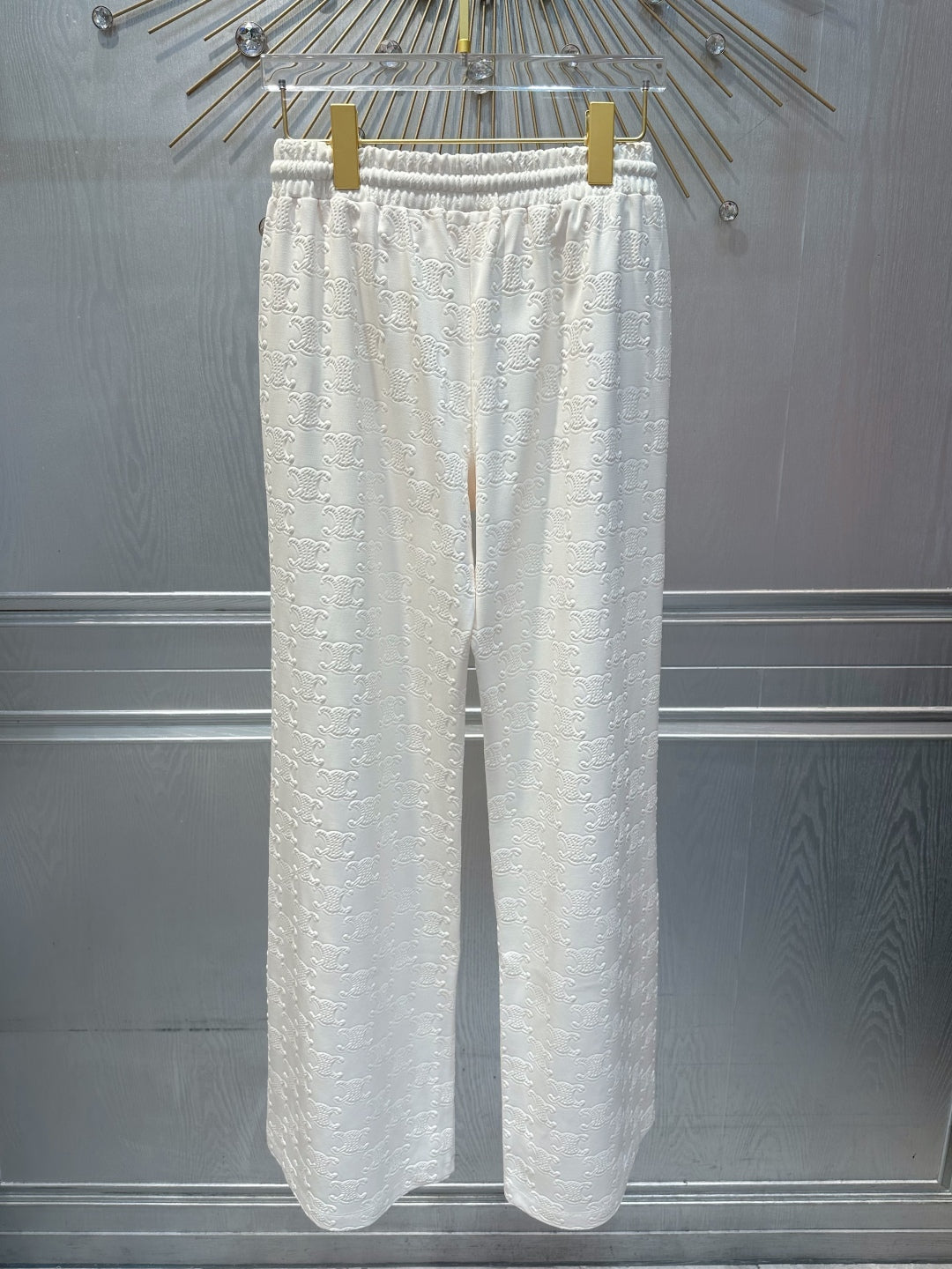 Cel 25fw White wide leg pants