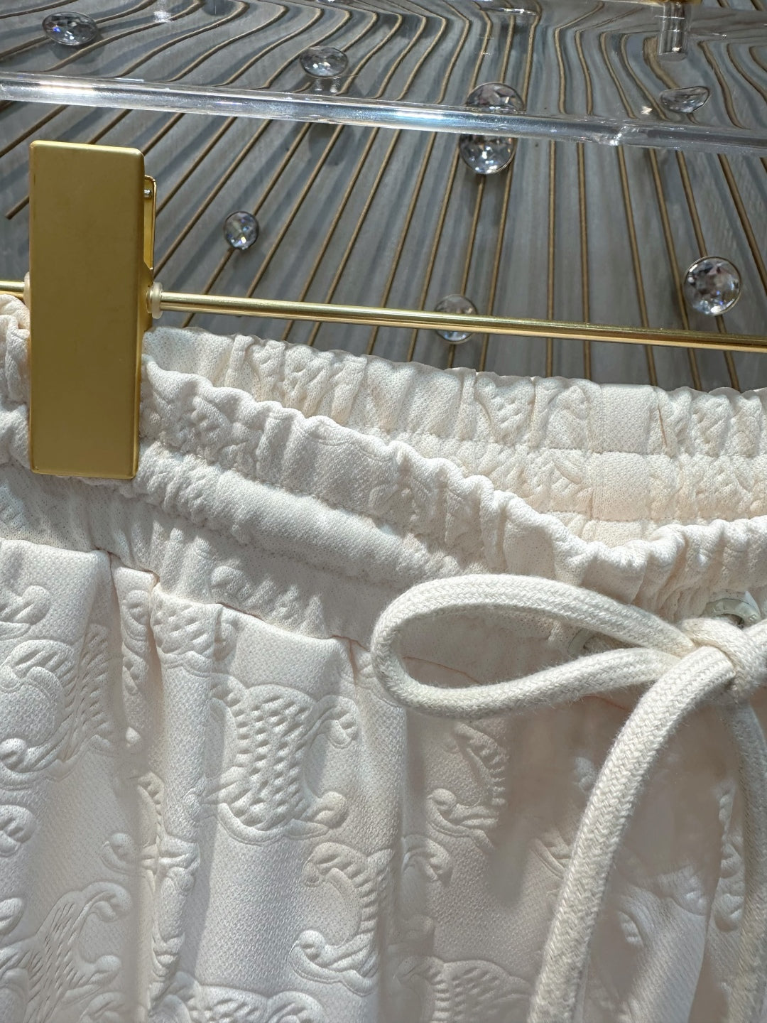 Cel 25fw White wide leg pants