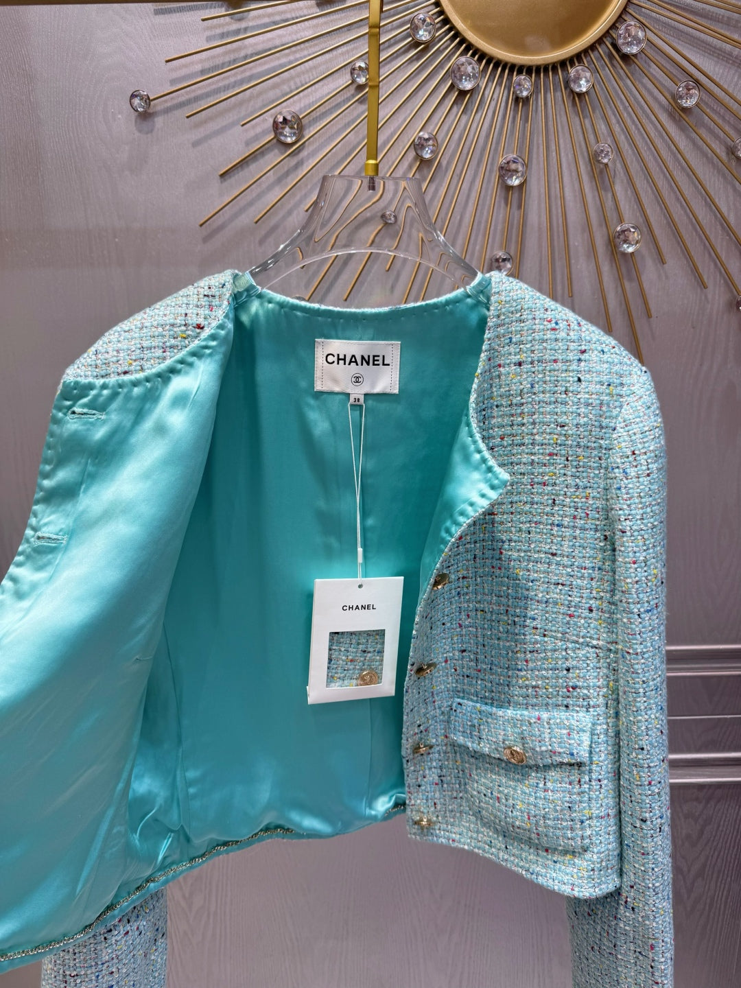 Cha 25fw Blue wool sweater