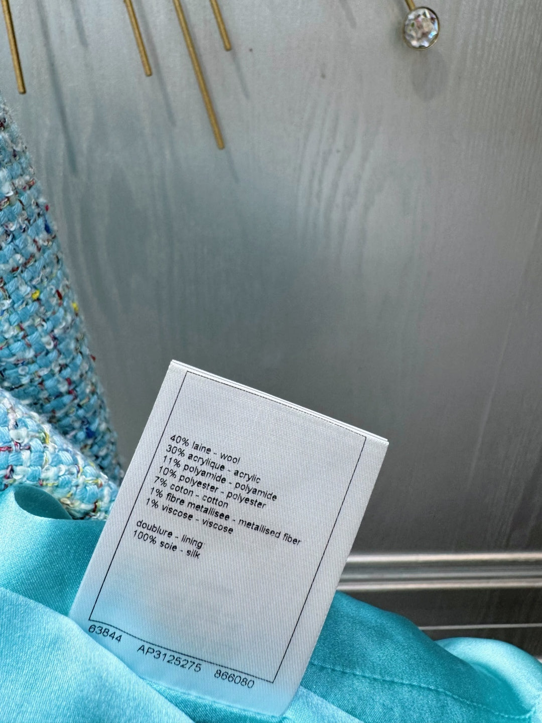 Cha 25fw Blue wool sweater