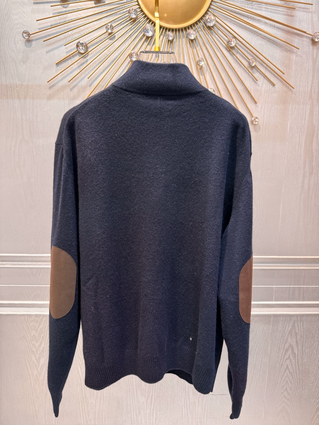 Mu 25fw Blue sweater knitted sweater