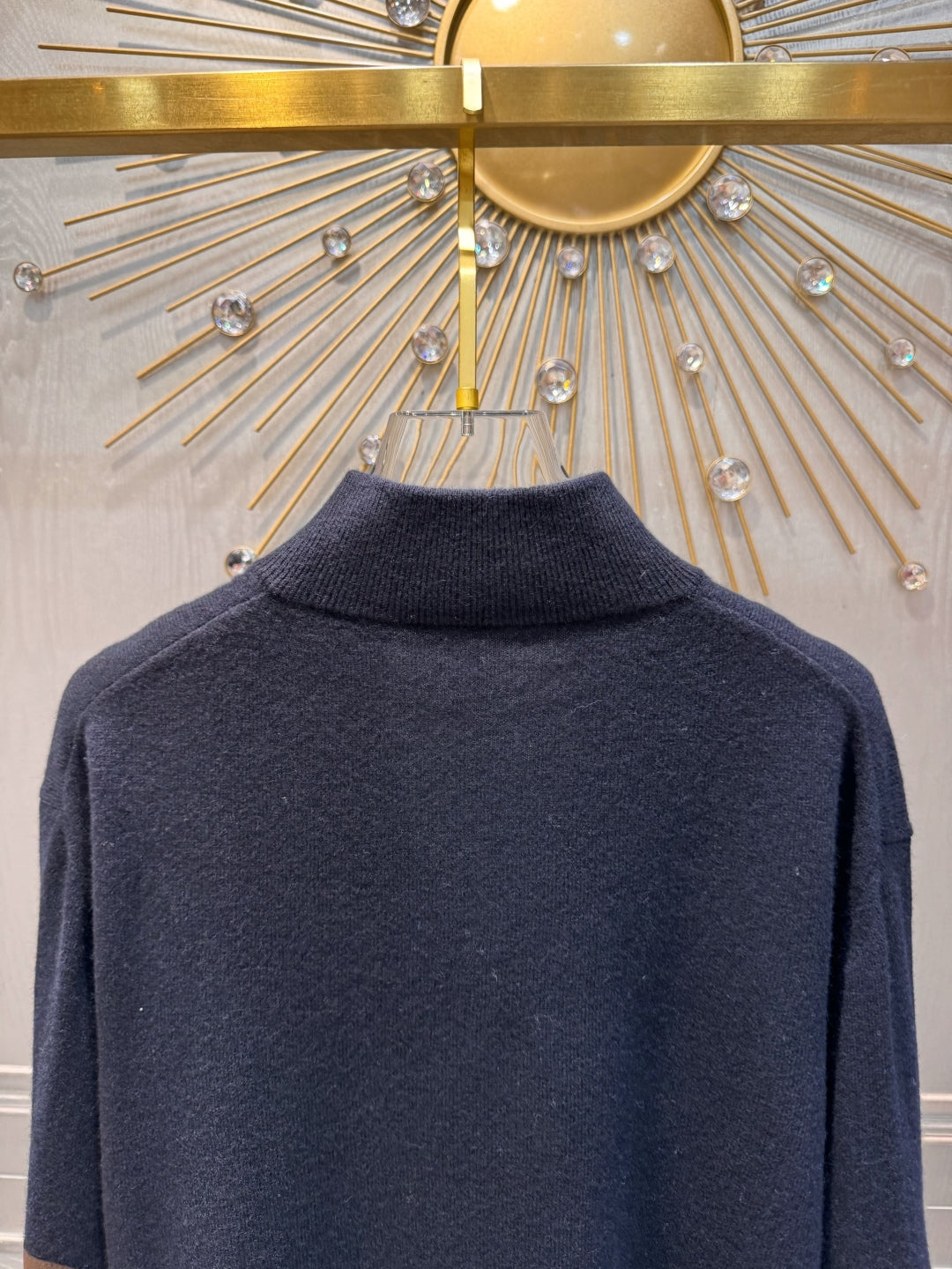 Mu 25fw Blue sweater knitted sweater