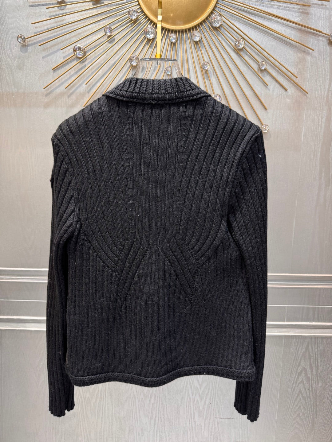 Moc 25fw Wool knitted down cardigan