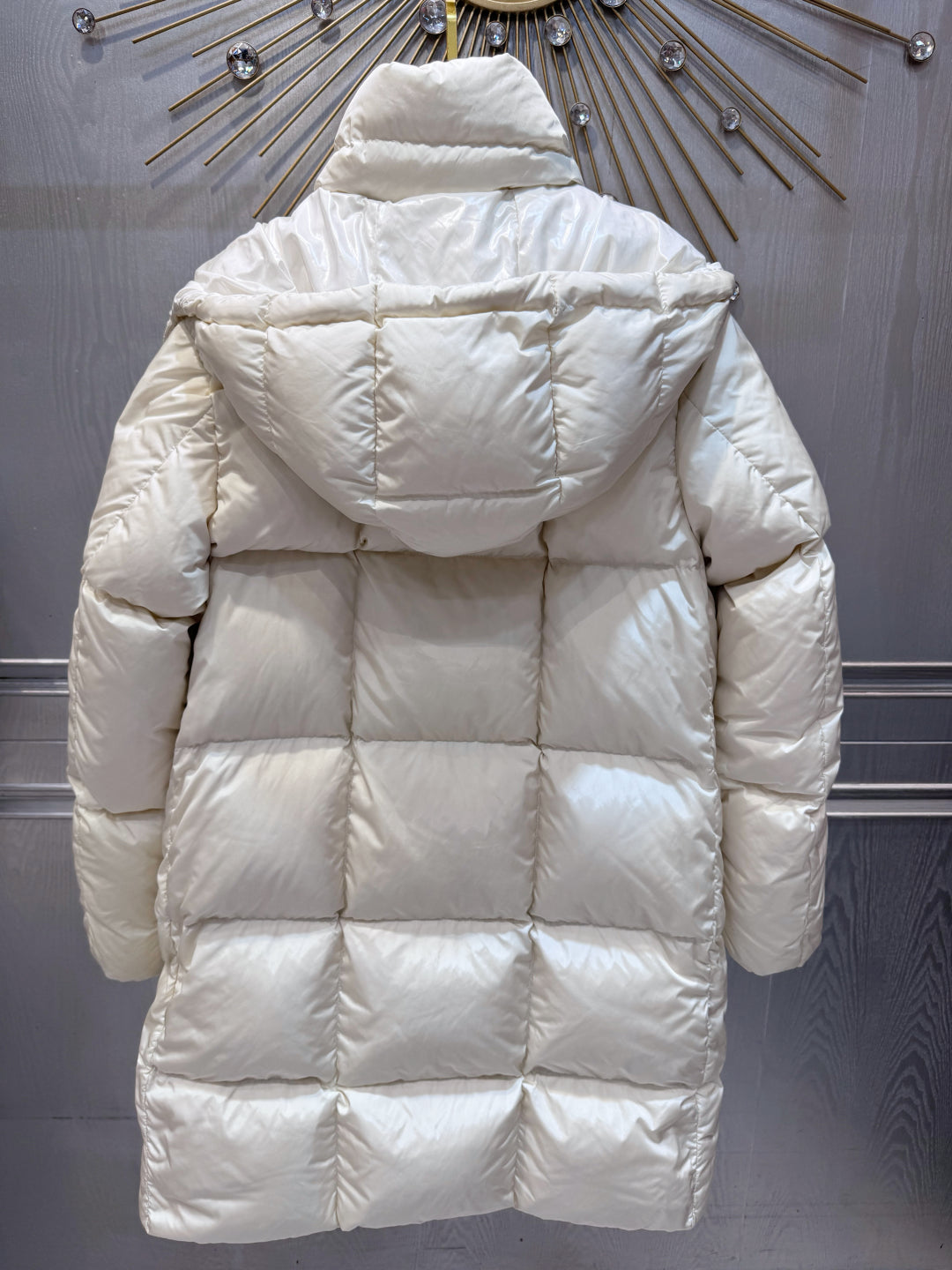 MOC 25fw White long down jacket