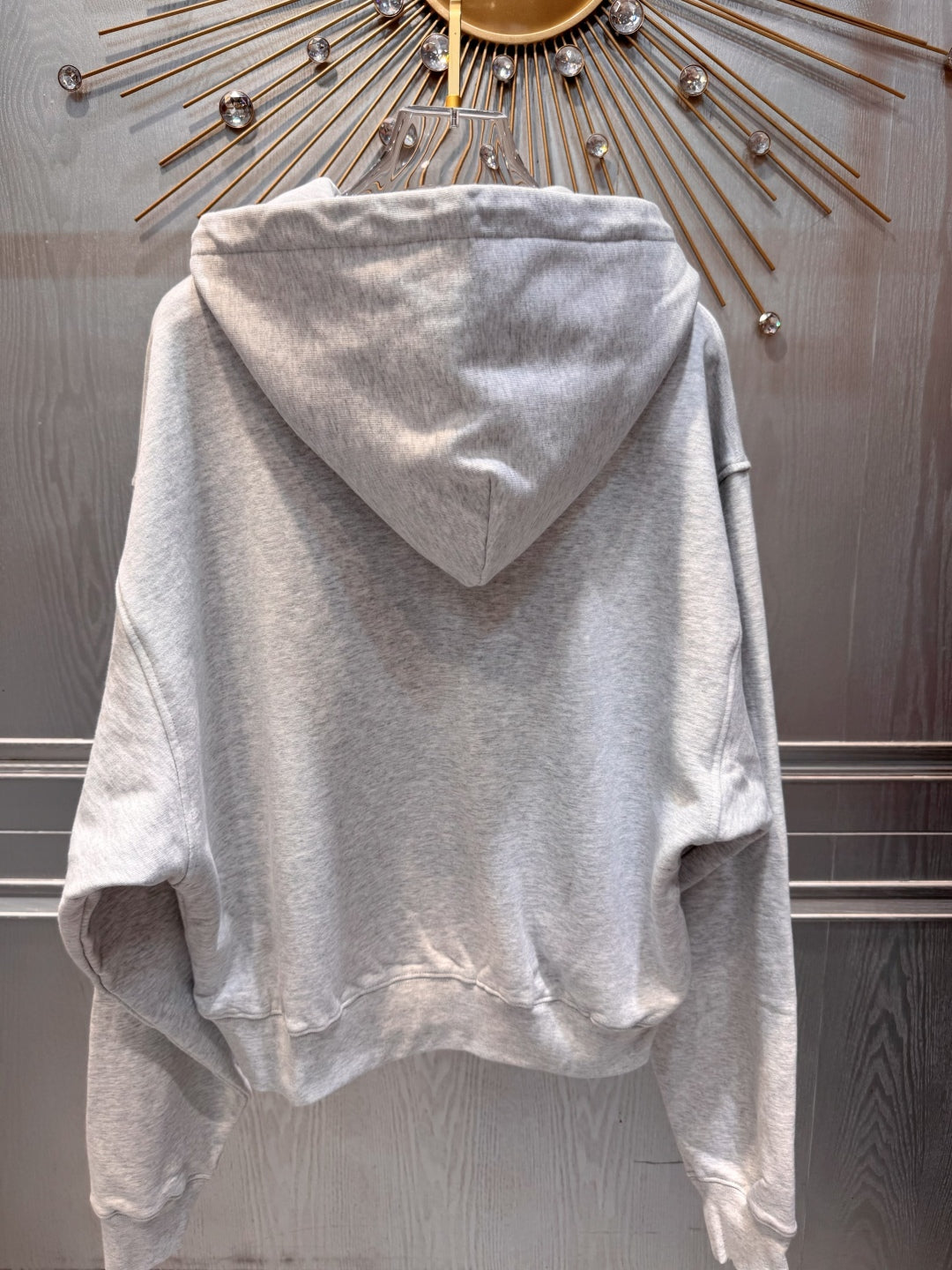 Ale 25fw Grey sports hoodie set