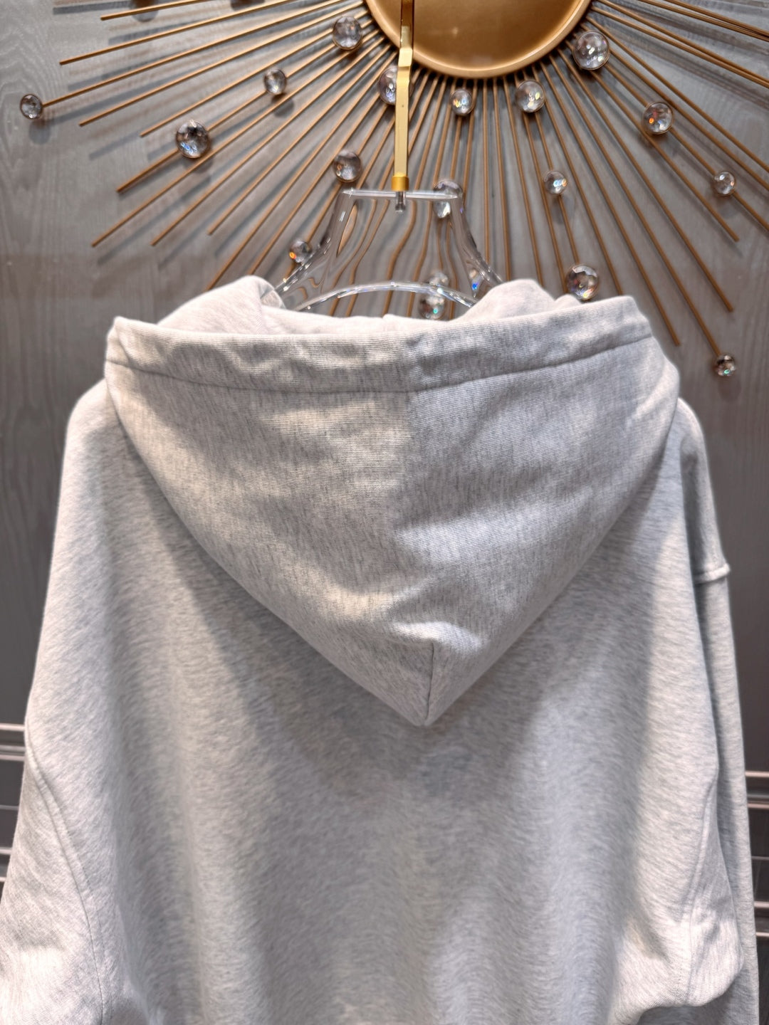 Ale 25fw Grey sports hoodie set